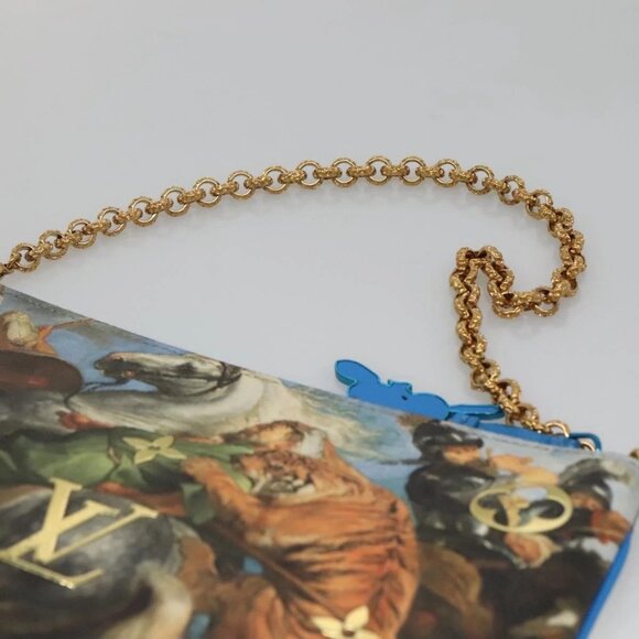 LOUIS VUITTON Celty Pochette Plat Pouch Koons Rubens M64617 LV Auth 132961M - Picture 9 of 16